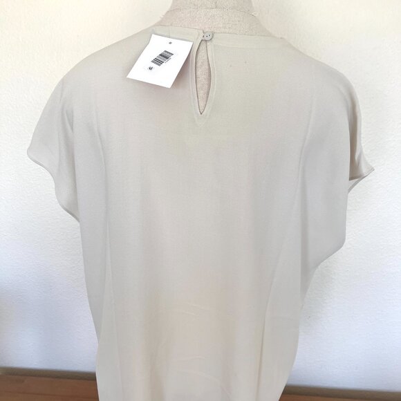 NWT Eileen Fisher Silk Blouse - Top - Cream - Size Large - Picture 6 of 7
